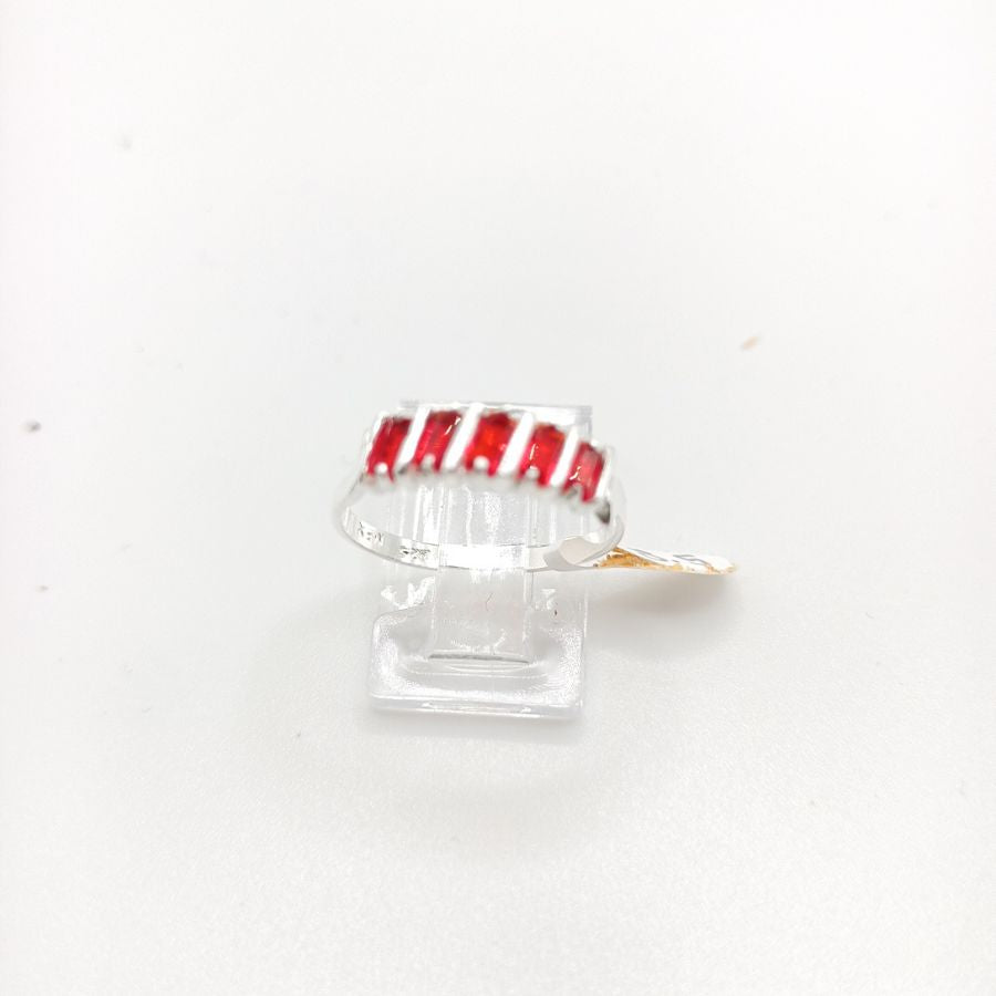 Anillo media churumbela baguettes rojos